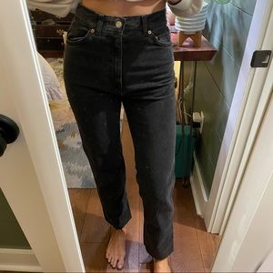 ASOS High Rise Straight Leg Jean